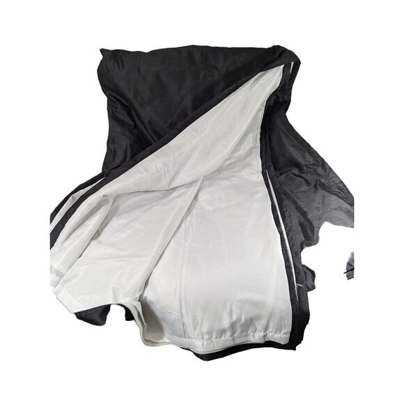 ROYAL VELVET! A PAIR OF LUXURIOUS BLACK RAW SATIN FINISH BLACKOUT DRAPES! 2 PC! - Picture 4 of 10